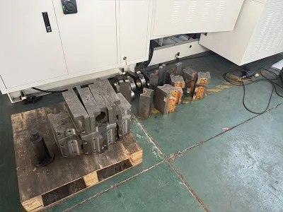 Raw material product stacking area