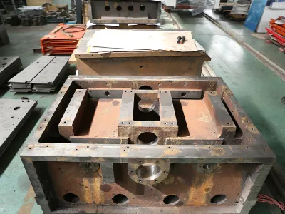 Raw material product stacking area