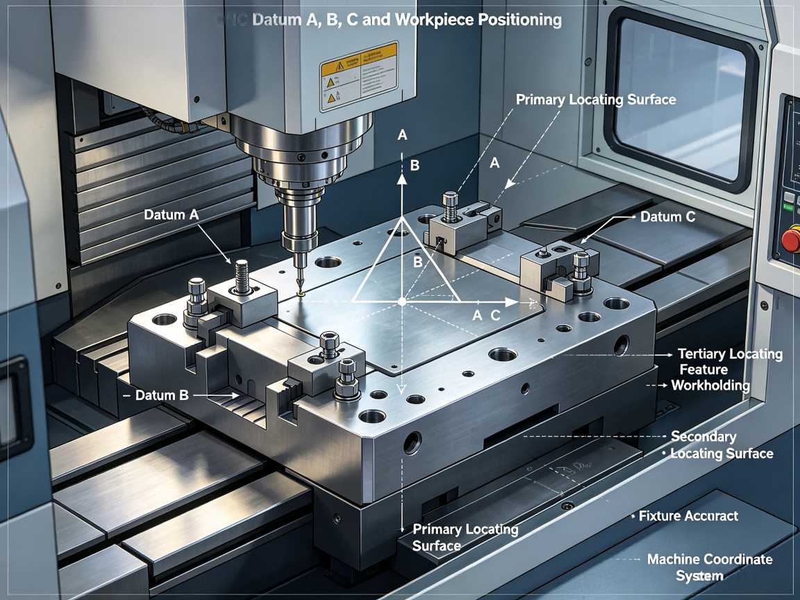 CNC Datum A, B, C and Workpiece Positioning