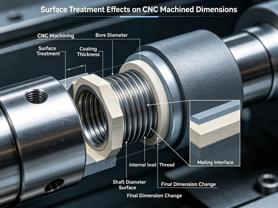 Surface Treatment Effects on CNC Machined Dimensions