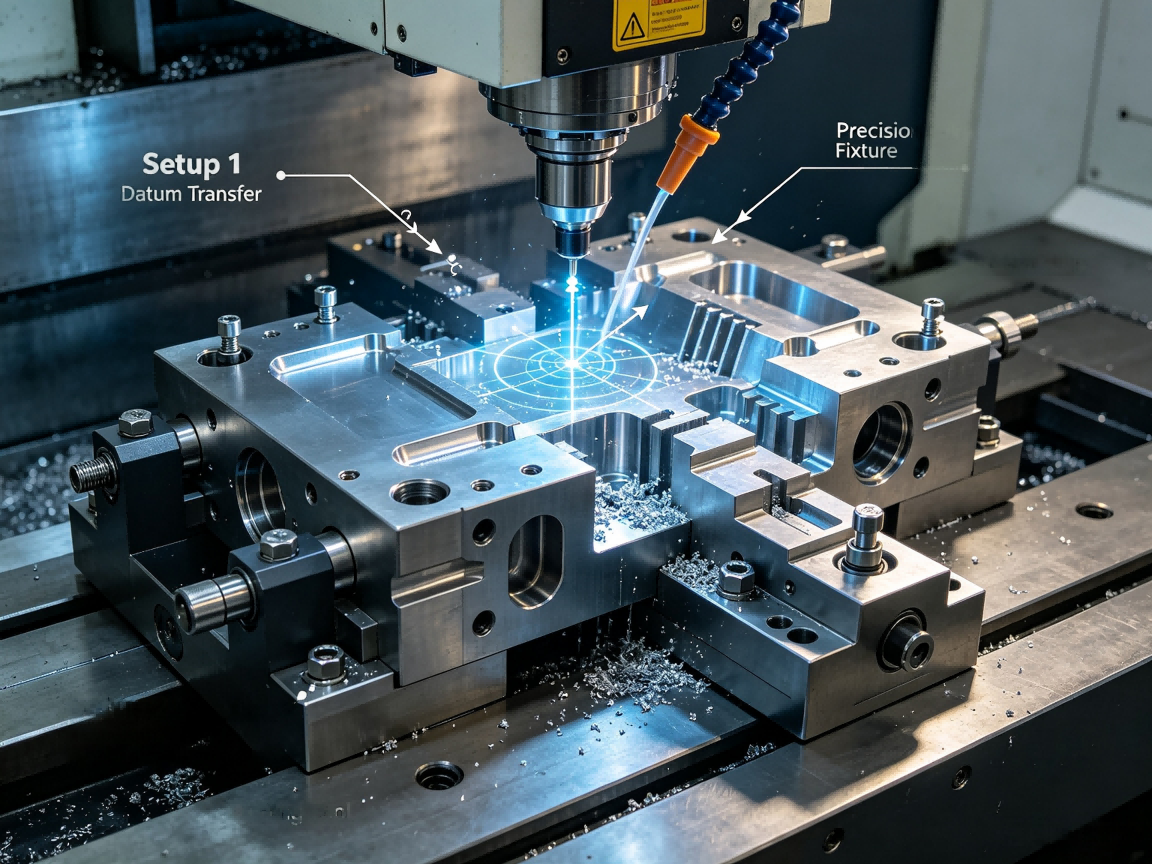 Multi-Setup CNC Machining and Datum Transfer