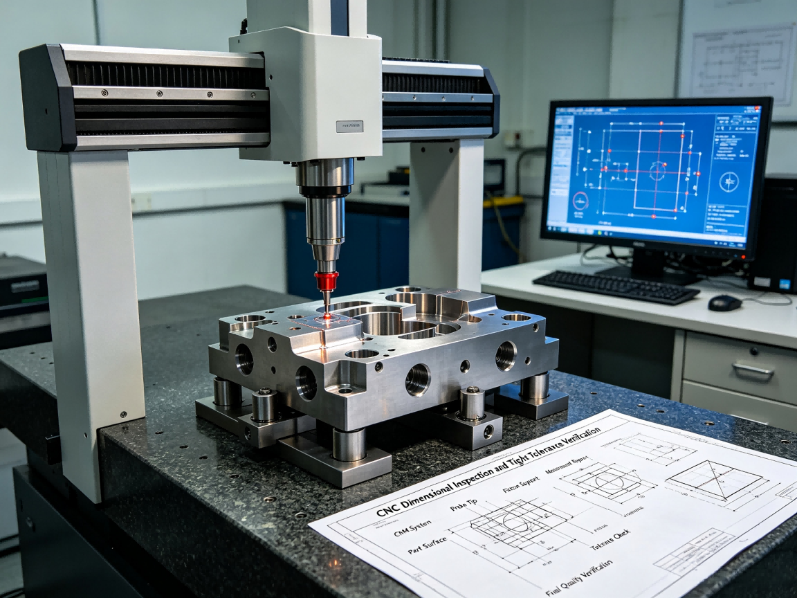 CNC Dimensional Inspection and Tight Tolerance Verification