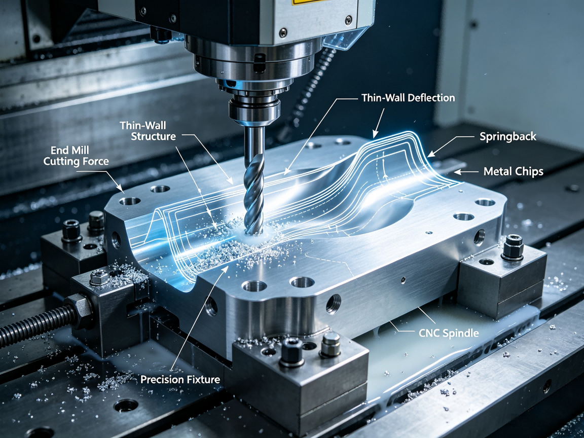 Thin-Wall CNC Machining and Workpiece Deformation