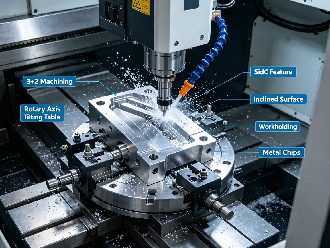3+2 CNC Machining for Multi-Angle Features