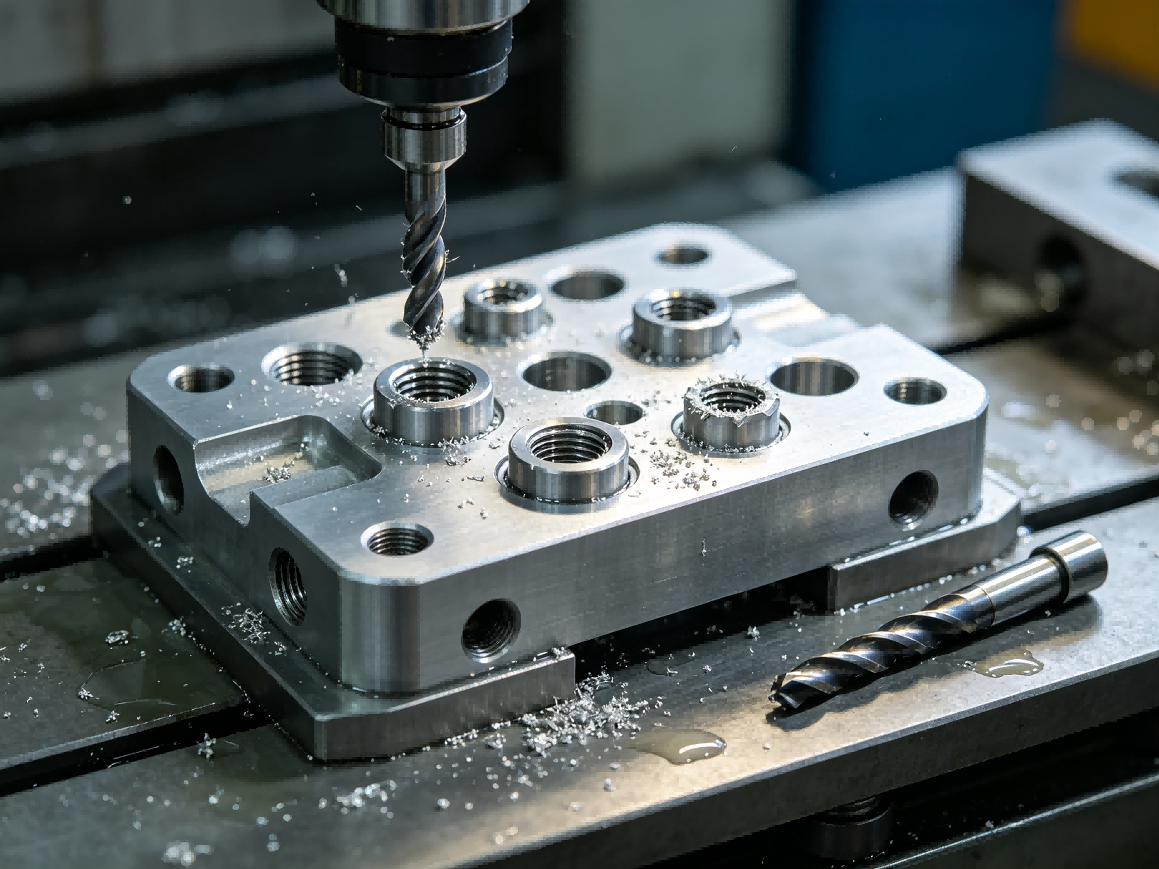 CNC Thread and Hole Burr Control