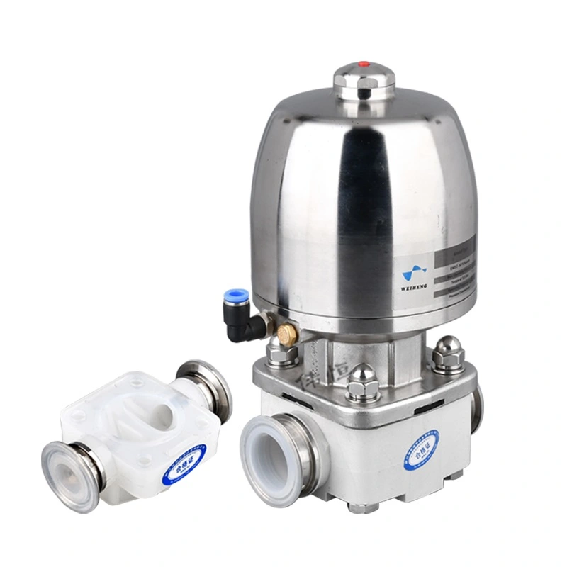 Sanitary Stainless Steel Pneumatic Fluorine Lined Diaphragm Valve.jpg
