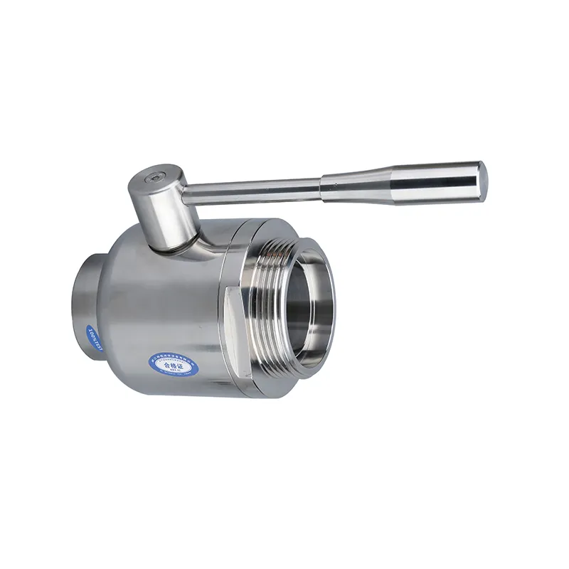 Sanitary Tank Bottom Valves with Long-Sweep Elbows