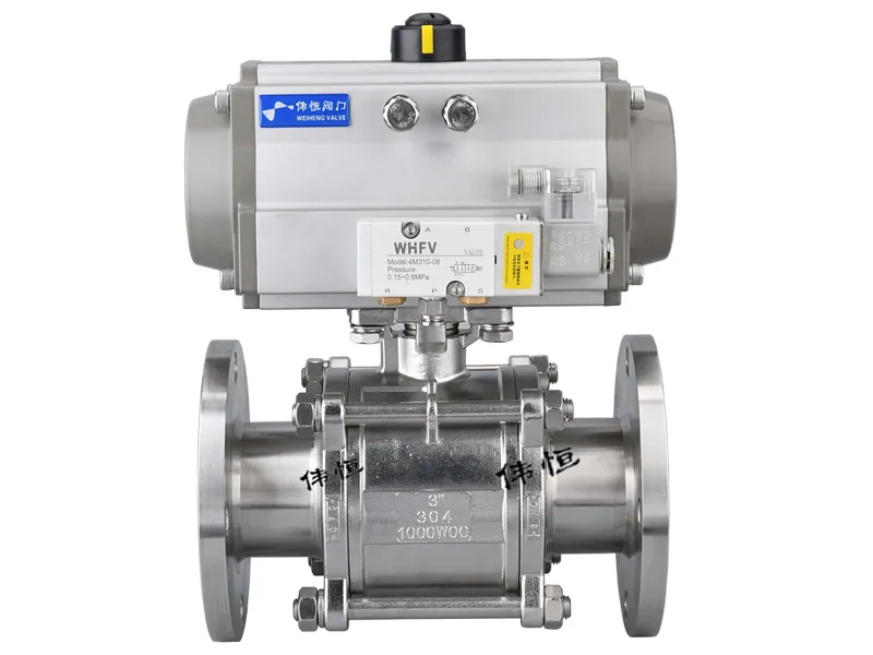 sanitary pneumatic cylinder valve