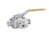 WH Sanitary Fluorine Lined Three-Way Ball Valve