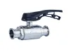 WH Sanitary Duckbill Handle Multi-Gear Straight Through Ball Valve