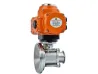 sanitary electric quick clamp tank valve