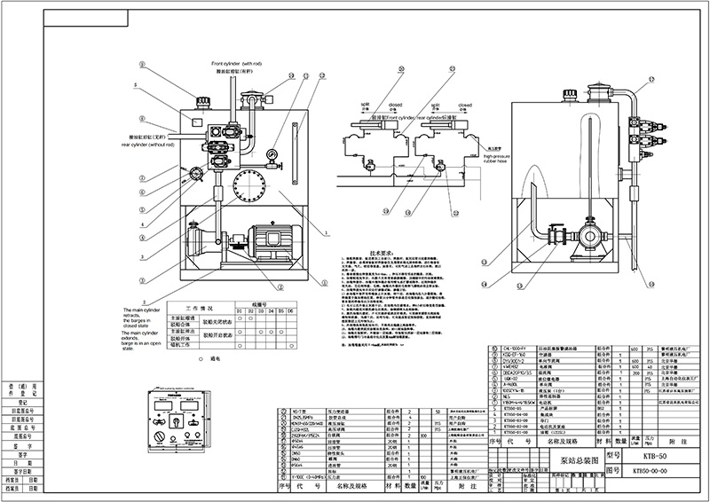 Hydraulic Schematic of Split Hopper Barge Split