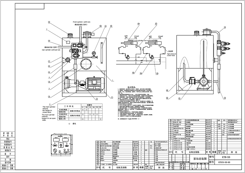 Disagram of pump station