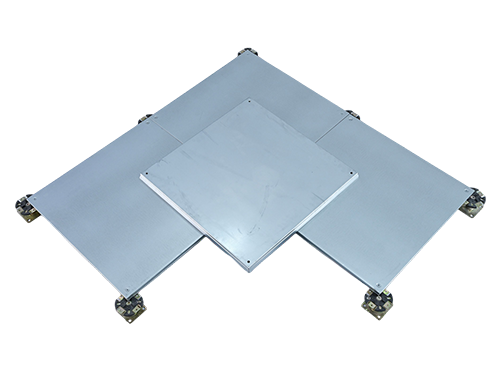 Heavy-duty calcium sulfate six-sided steel-clad network floor