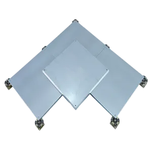 Heavy-duty calcium sulfate six-sided steel-clad network floor