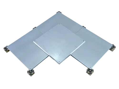 Heavy-duty calcium sulfate six-sided steel-clad network floor