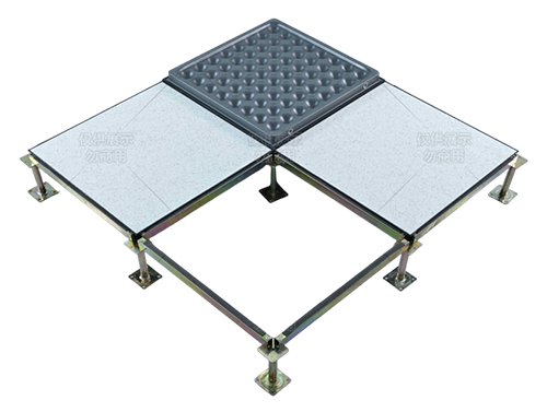 Corrosion-resistant all-steel anti-static raised floor