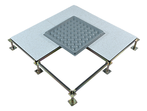 All-steel borderless design anti-static floor
