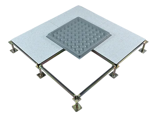 All-steel borderless design anti-static floor