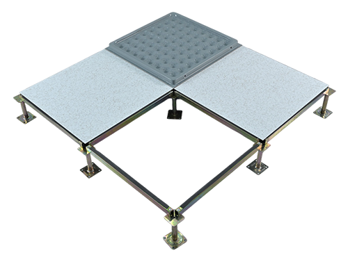 Compression-resistant all-steel borderless anti-static floor