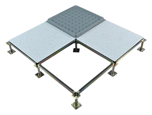 Compression-resistant all-steel borderless anti-static floor