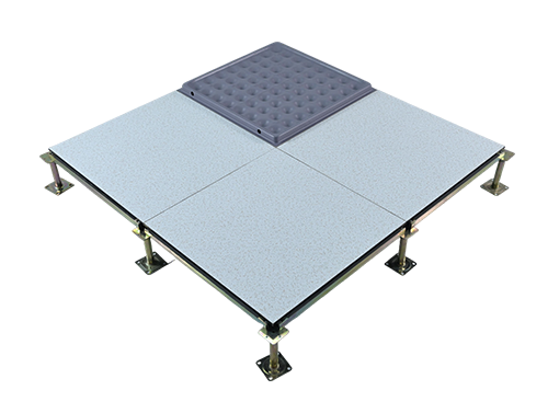 Chemical-resistant ceramic anti-static floor