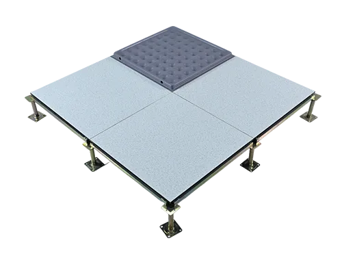 Chemical-resistant ceramic anti-static floor