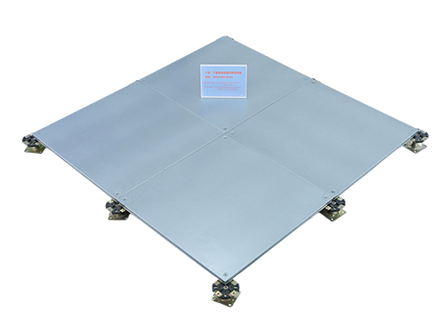 Anti-static calcium sulfate six-sided steel-clad network floor