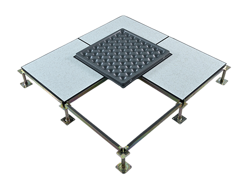 Corrosion-resistant all-steel anti-static floor