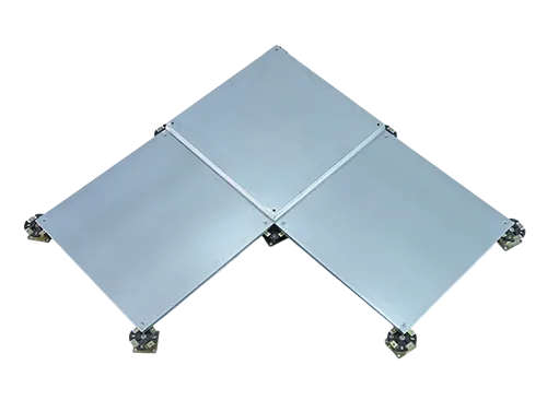 High performance calcium sulfate hexagonal steel clad floor system
