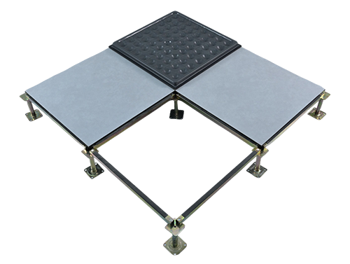 Pressure-resistant ceramic anti-static floor