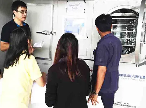 Our engineers training a Thai customer on-site