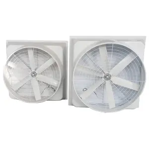 Fiberglass AC Negative Pressure Exhaust Fan Industrial Strong Axial Flow Exhaust Fan Farm Ventilation 380V OEM Wall Mounted