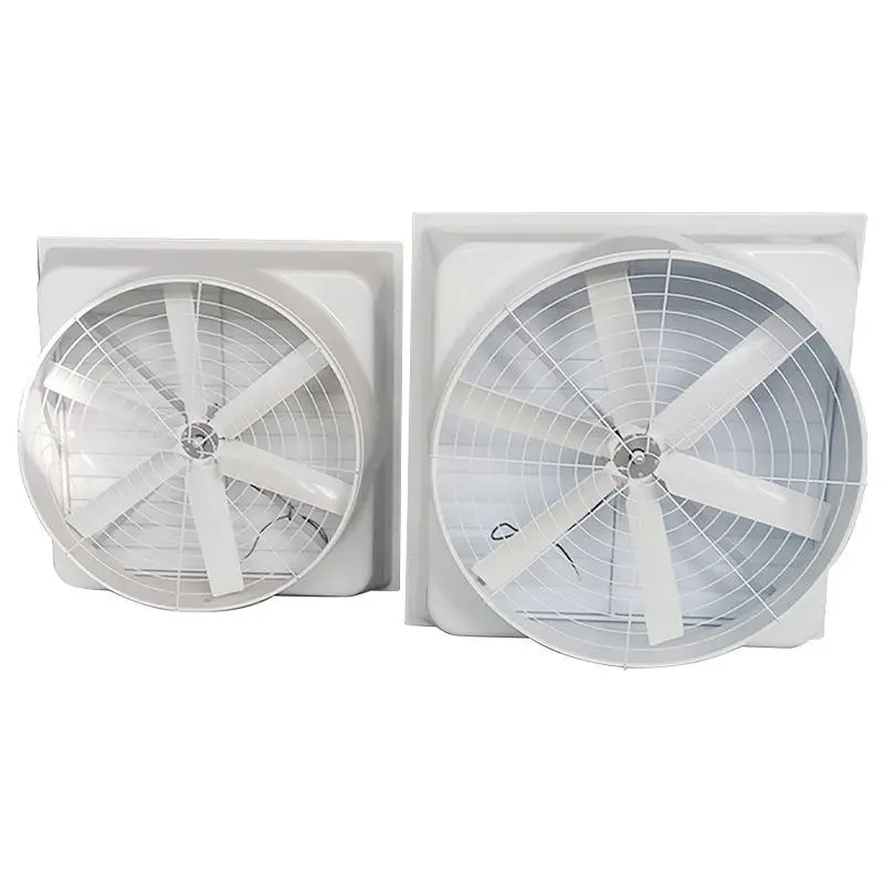 Fiberglass AC Negative Pressure Exhaust Fan Industrial Strong Axial Flow Exhaust Fan Farm Ventilation 380V OEM Wall Mounted