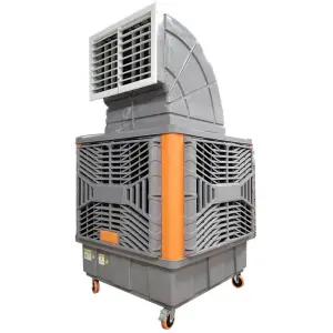 Evaporative mobile industrial workshop cooling fan duct fan motor low noise 40dB+environmentally friendly air conditioning