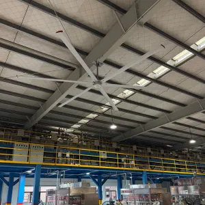 Large 6-blade 4.9M diameter ceiling fan, aluminum alloy blade motor, remote control, 3-year warranty, low-noise factory direct delivery