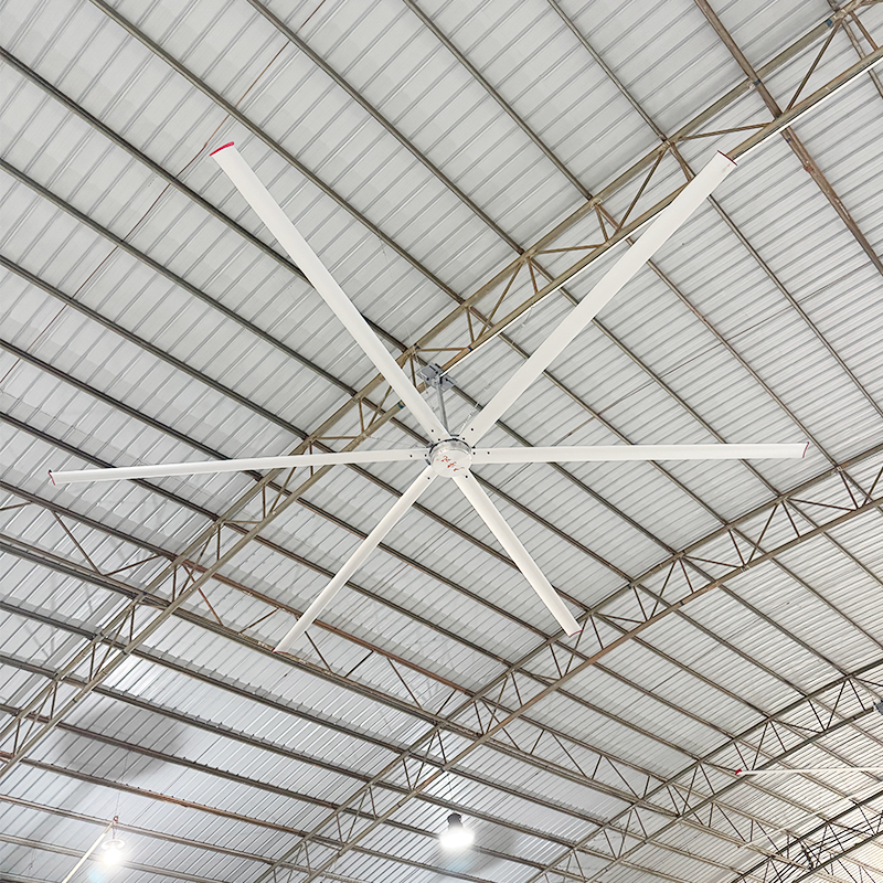 Large industrial ceiling fans