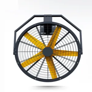 PMSM motor fan 220V AC aluminum rotatable wall mounted heavy-duty outdoor farm exhaust ventilation cooling system 3-speed remote control