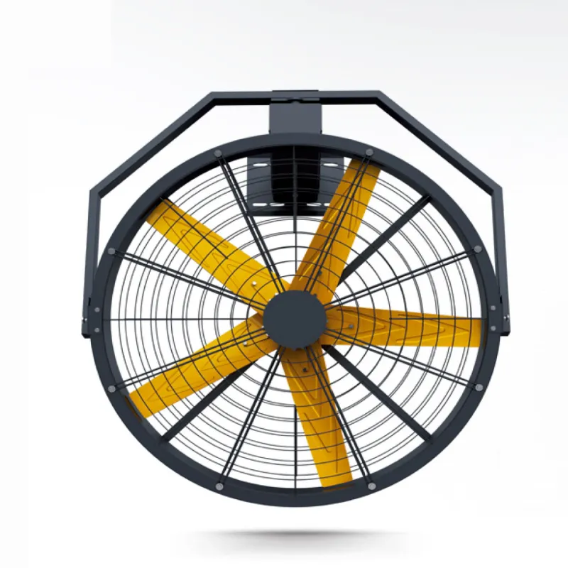 PMSM motor fan 220V AC aluminum rotatable wall mounted heavy-duty outdoor farm exhaust ventilation cooling system 3-speed remote control