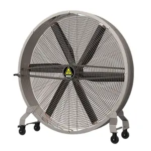 Power plant workshop basketball court cooling strong magnetic industrial motor 6-blade aluminum alloy independent The PM VFD Large mobile fan