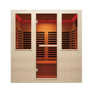 Premium Sauna Room with Hemlock Wood Panels