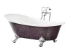 Modern Bathtub with Floor Mounted Faucet
