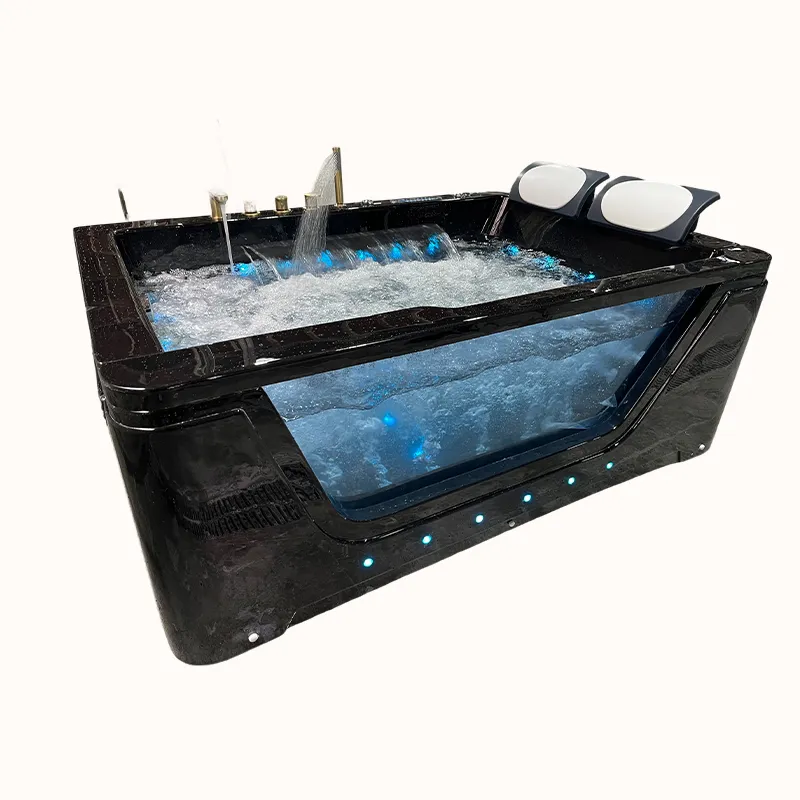 Double Person Whirlpool Bathtub with Powerful Air Jets