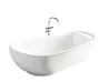 White Modern Bathtub with Easy Clean Surface