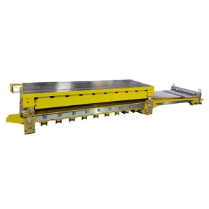 Leveling machine roller box