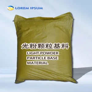 Light powder particle base material