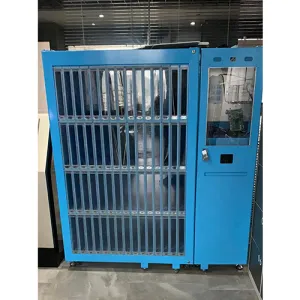 Self-service book lending cabinet