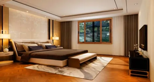 Wood Grain Laminated Upvc Sliding Window For Bedroom Project