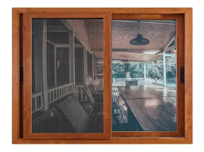 Laminated Upvc Sliding Window
