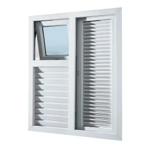 Multi Function Upvc Louver Awning Window